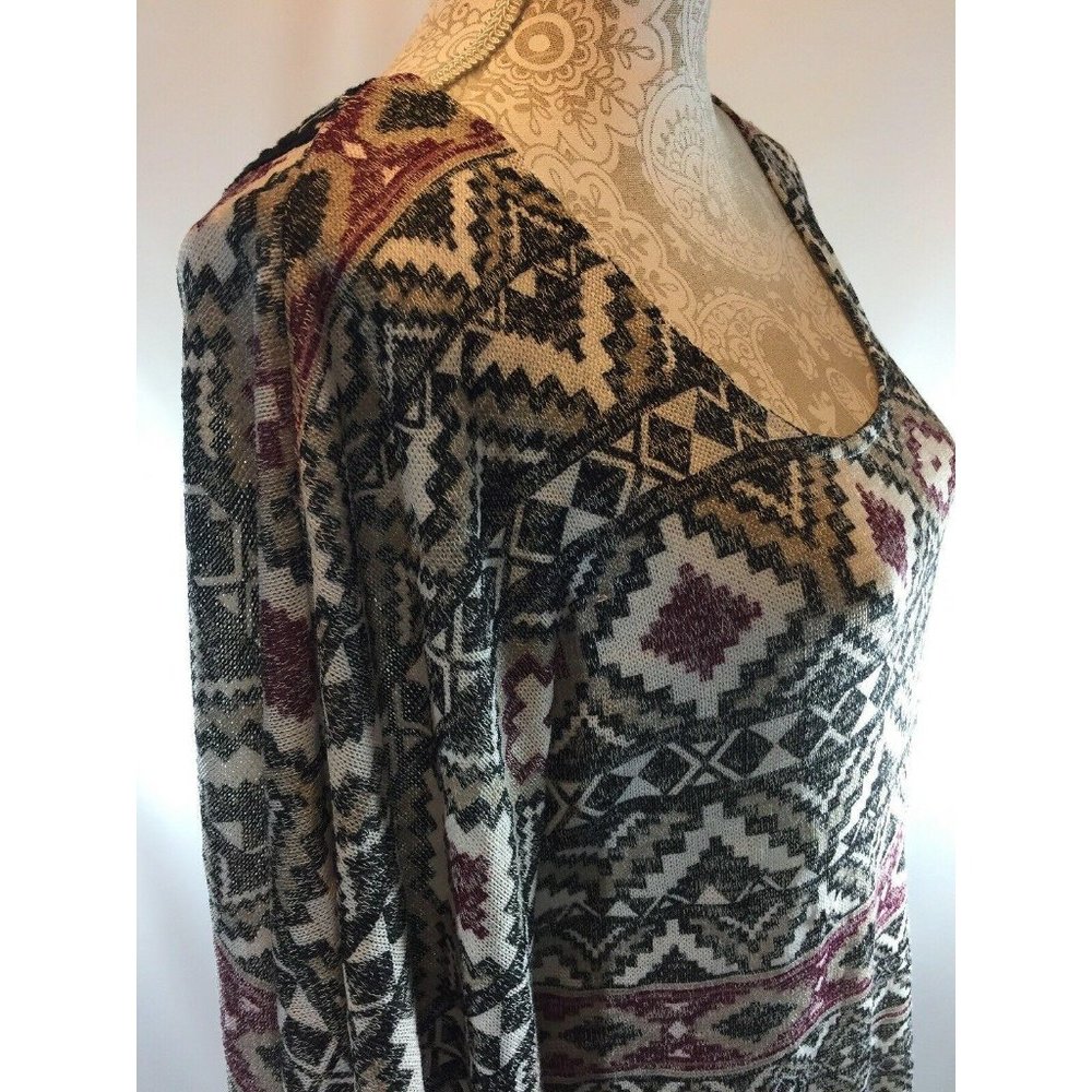 No Comment Sweater Poncho Top Junior Size M - Picture 2 of 6